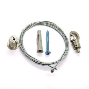 Adjustable Lighting Hanging Kit With 1x19 Galvanized Wire Rope