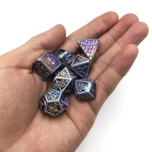 Card Lightweight Manual Grinding Precision RPG Dice Colourful