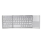 Foldable Bluetooth Keyboard,ABS Portable Mini Keyboard with Touchpad for IOS