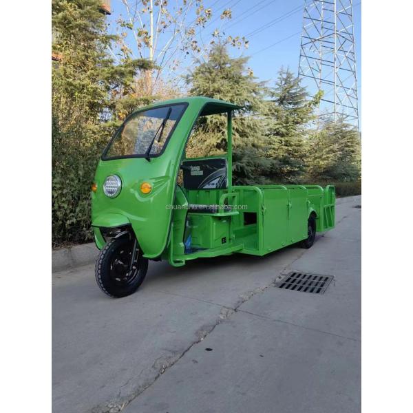 Three Wheel Sanitation Electric Tricycle Four Bucket Garbage Truck Environmental Sanitation