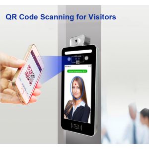Pass Management Vertical Facial Recognition Thermal Scanner 4G eMMC 512M