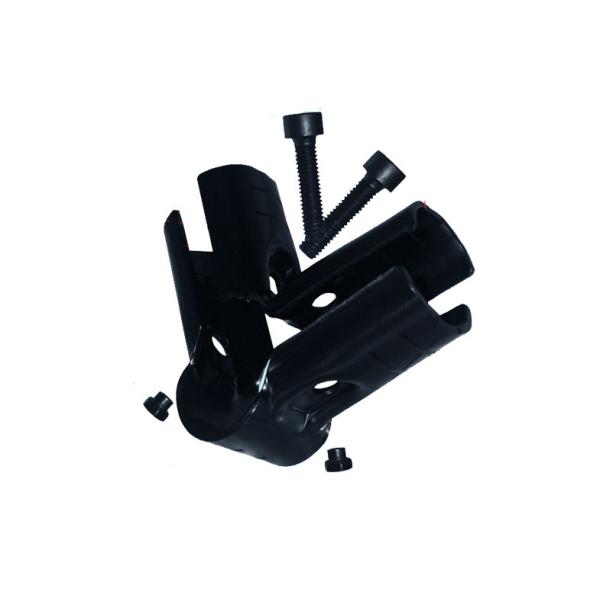 Quality Black Metal Pipe Joints , T-2.3mm Reusable Black Connector for Pipe and Joint System for sale