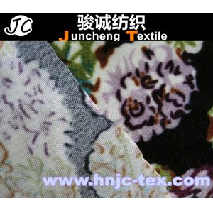 100% polyester printed velboa fabric/ penetration printing/ printed velvet