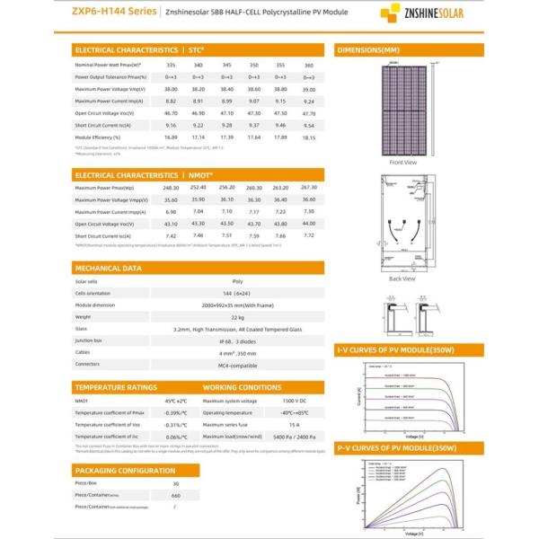 335w Poly Solar Panels