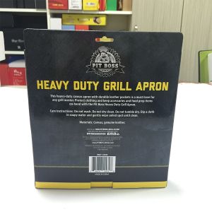 Customized Thickness Auto Lock Bottom Box Canvas Apron Packaging With Logo