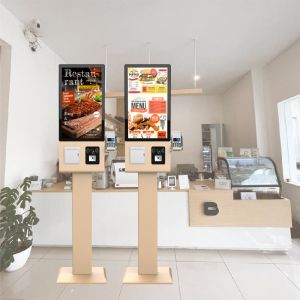 Self Ordering Payment Kiosk with 23.8 Inch Touch Display and Card Payment for