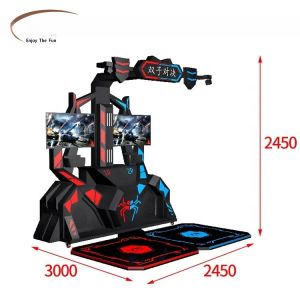 360 Vision VR Arcade Shooter 9D VR Game Machine Double Players Low Maintenance