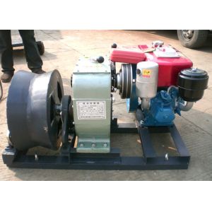 Power Construction Diesel Powered Winch , Cable Pulling Engine Powered Winch