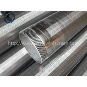 AISI 316L DN100 Sand Control Screens With Male Threaded