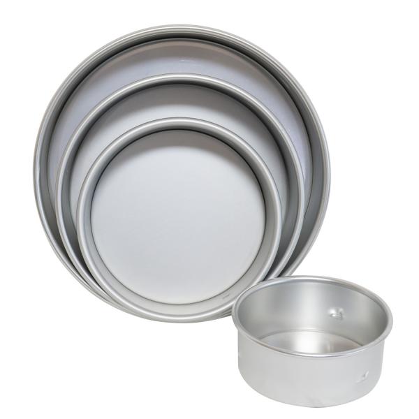 Rk Bakeware China-Customized Aluminium Alloy Round Bread Pan Bottom Highwall