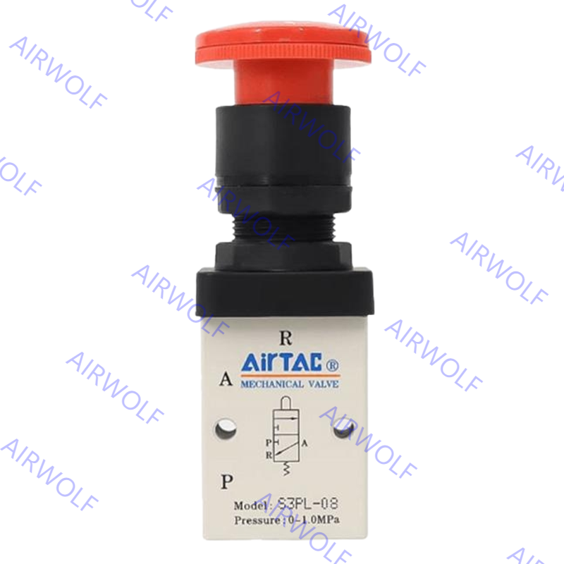 AIRTAC S3 Series S3PL-M5, S3PL-06, S3PL-08 3/2 way Control Valve M5 1/8" 1/4"