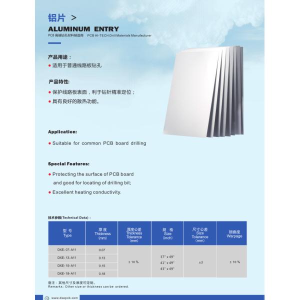 PCB Drilling Aluminum Entry Board