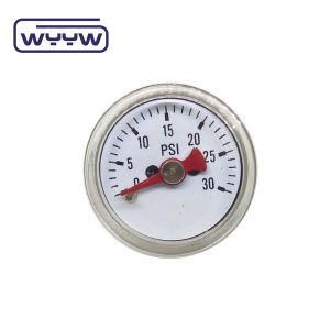 1 Inch 25mm Bar Psi Small Manometer Pressure Gauge 1/8 Npt 1 Year Warranty