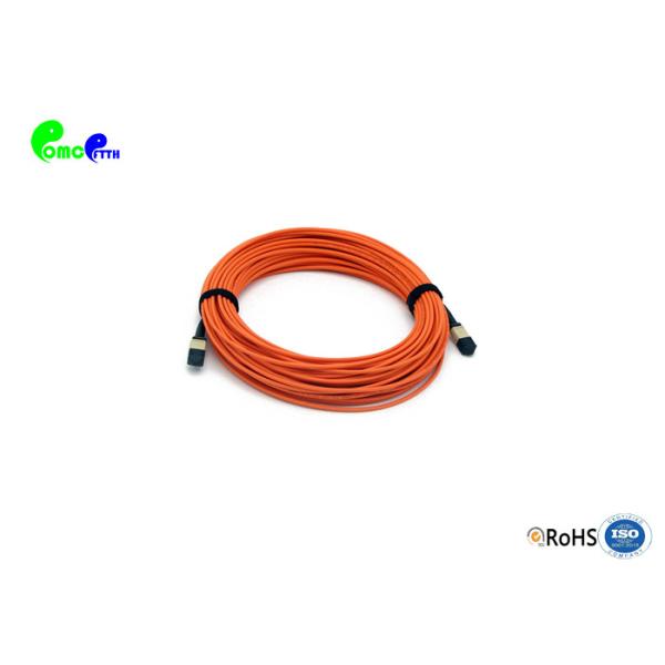 MPO Trunk Cable 30M 12F 3.0mm OM2 MPO Female 50 / 125μm 200M LSZH Polarity B
