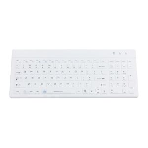 Washable Medical Industrial Silicone Backlit Keyboard With Low-profile Keys