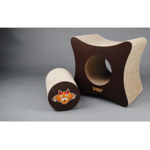 Pet Furniture Cat Cardboard Scratcher OEM Printed Practice Sharpen Claws