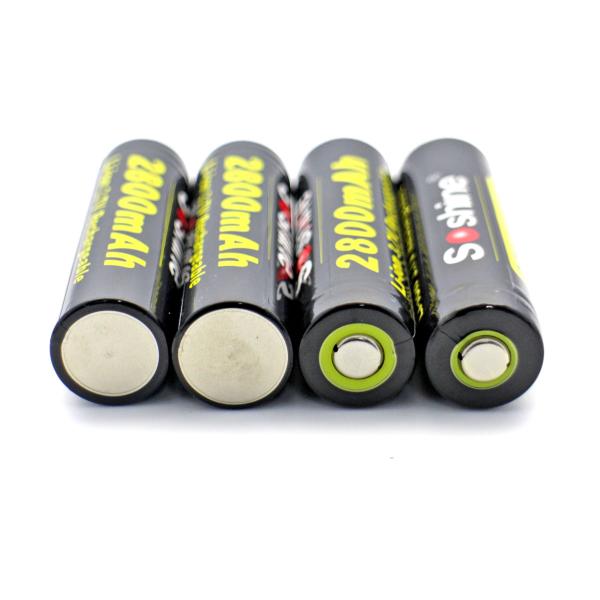 SOSHINE Brand 18650 Li-ion Battery Protected: 2800mAh 3.7V