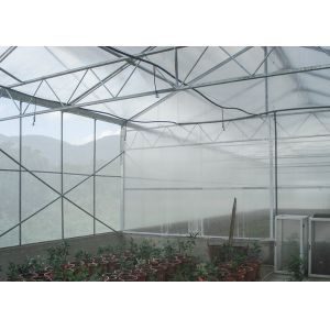 Single Span Polycarbonate PC Sheet Greenhouse With Shading System