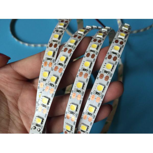 Low Voltage 20lm - 22lm 5050 SMD Colour Changing Led Strip Lights , 14.4W/M