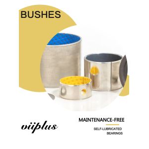 Wrapped Bimetal Bushing Bearing With Lubrication Pockets DIN1494