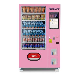 combo Snack And Drink Vending Machine 21 Lockers Refrigerated