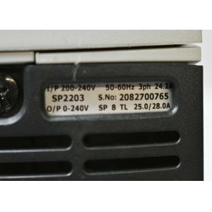 NIDEC Emerson SP8TL Control Techniques SP2203 UniDrive 7.5 kW Industrial Panel