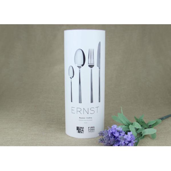 Custom Kraft Paper Tubes Packing With Movable PP Lids For Tableware