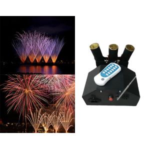 IP55 High Voltage Electronic Ignition Double Wheel Fireworks Fountain Machine