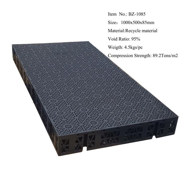 193L Black Infiltration Tanks Rainwater Collection System for Sustainable