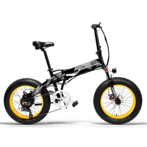 Non Slip Foldable 20 Inch Electric Bike Strong Grip Beaches Highways Use
