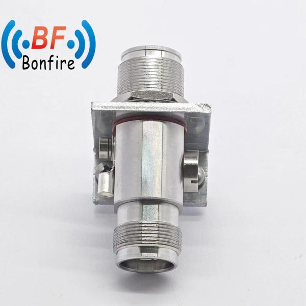 Quality Secure N Male to RP-SMA Male RF Lightning Surge Protector for Dual Plug Cable Connector for sale