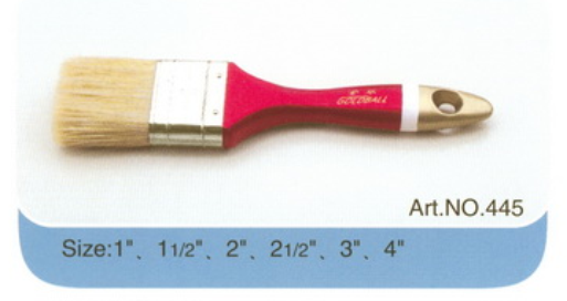 High quality chinese manufacturer wooden handle pure bristle paint brush 2" 3" 4" No.445