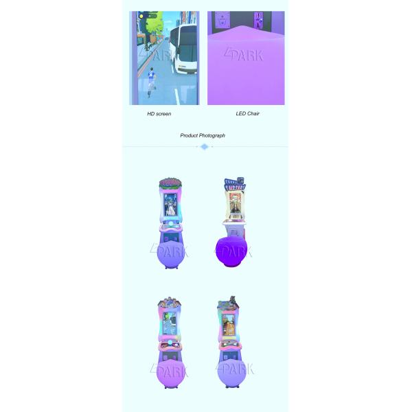 Indoor Redemption Arcades Video Panda Parkour Lottery Game Machine L590*W1200*H1560