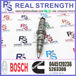 0445120236 5263308 BOSCH Diesel Injector For Cummins Engine ISL8.9 QSL9 QSC8.3