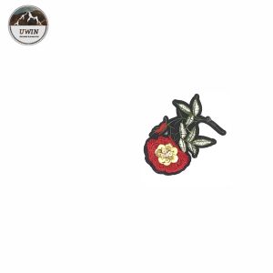 Handmade Rose Personalised Sew On Patches 6 * 8.5CM Size With Pin Backing