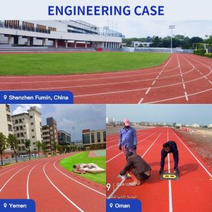 Rubber Athletic Prefabricated Running Track Customized Flame Retardant