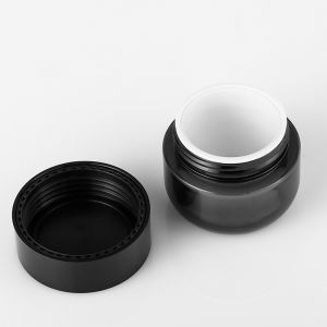 Black Cream Packaging Jar Refillable Reusable For Lotions And Creams 4 Oz