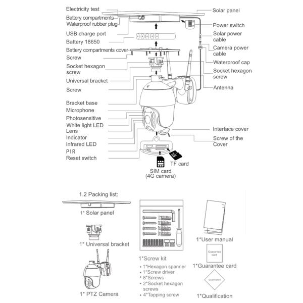 1080P 4G Solar Camera