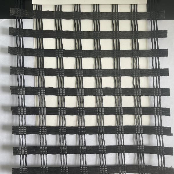 Quality 100KN/M UX Reinforce Polyester Geogrid for One Direction Reinforced Gravel Layer Isolation for sale