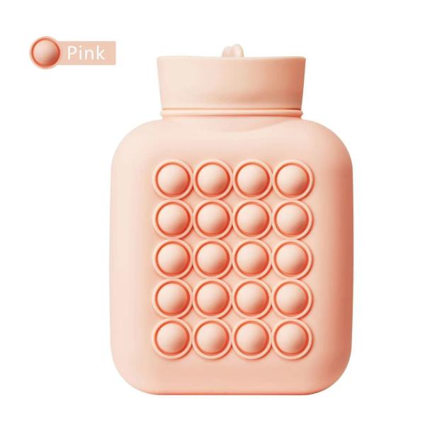 1L Hot Water Bottle for Pain Relief BPA Free and Food Grade Silicone Material Soft Cover Included