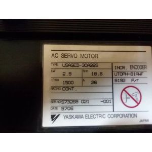 USAGED-30A22S Yaskawa Electric AC Waterproof 1 Hp Servo Motor