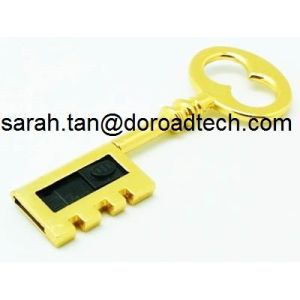 Wholesale High Speed Golden Metal Key Shape USB Flash Drive from china suppliers