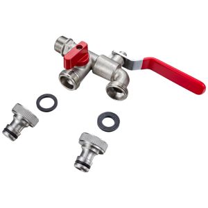 Wholesale Water Tank Outlet with Brass Tap &amp; 1/2&quot; Twin Faucet Snap Bibcock Valve from china suppliers