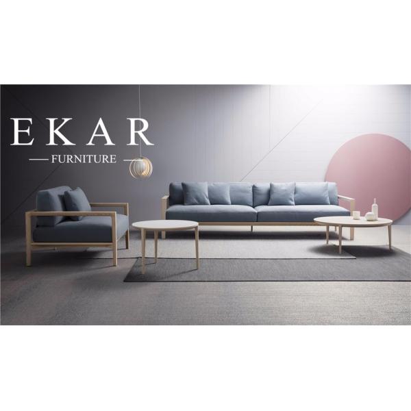 European Modern Simple Wooden and Fabric Sectional Sofa Set ZZ-T-040