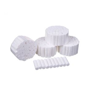 China 8 / 10 / 12 / 14mm*38mm Surgical Cotton Roll Dental Disposable Cotton Wool Roll With CE 100% Cotton on sale