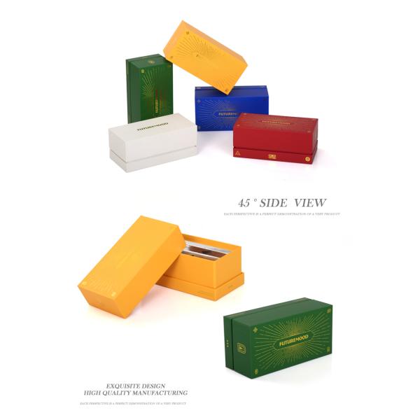 Customized Printing Lid And Bottom Rigid Gift Paper Box Packaging With Insert