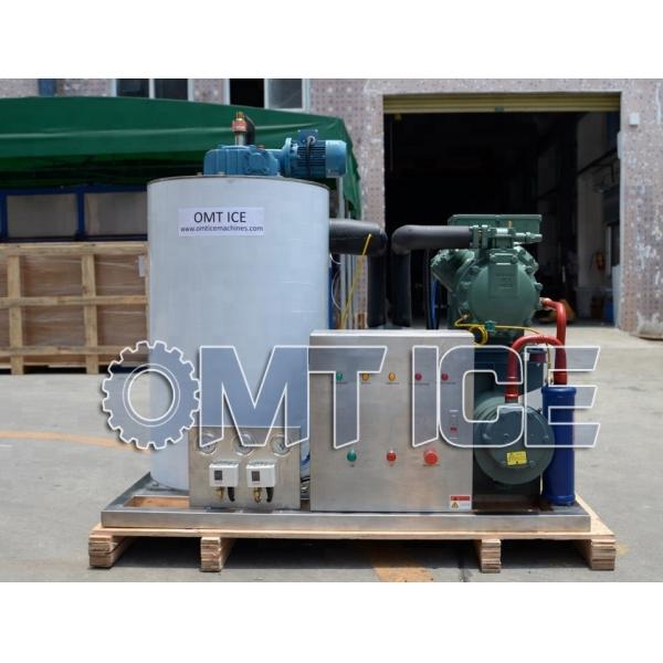 Refrigerant R404a Seawater Flake Ice Machine 380V 2 Ton Flake Ice Machine