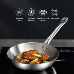 Best Whole Frypan Stainless Steel Cooking Pan Induction Cookware Frypan Non