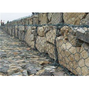 100x100mm Heavy Zinc Galvanized Gabion Box For River Control