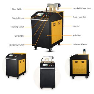 Metal 100W Laser Rust Cleaning Machine CE Certification Thermal System
